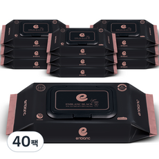 앙블랑 세이프 블랙 라이트 캡형, 36매, 40팩