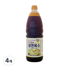 첫맛 8배 고농축 냉면육수, 2.1kg, 4개