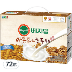 Vegemil 杏仁核桃豆奶，美味方便, 190ml, 72瓶