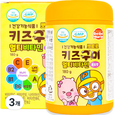 뽀로로 키즈구미 멀티비타민 포도맛 60p, 180g, 3개