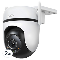 타포 4MP 고화질 회전형 듀얼 안테나 WiFi CCTV 실외용 유선, Tapo C520WS, 2개