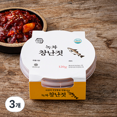자연다감 녹차 창난젓, 120g, 3개