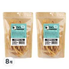  펫츠맘마 무염 황태포 강아지 수제간식, 황태, 8개 