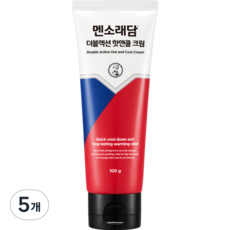 멘소래담 더블액션 핫앤쿨 크림, 100g, 5개