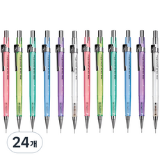 자바펜 투명 칼라제도샤프 혼합, 0.5mm, 24개 0.5mm, 24개