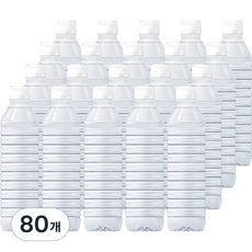 지리산 물하나 ECO 생수 무라벨, 500ml, 80개