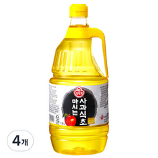 오뚜기 마시는 사과식초, 1.8L, 4개