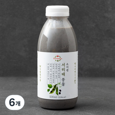 소이퀸 서리태 콩물, 6개, 500ml