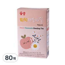 꽃샘 피치캐모마일 차, 20g, 20개입, 4개