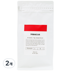 프리미어스티 히비스커스 허브차, 2.5g, 30개입, 2개