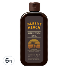 캐리비안비치 다크 블렌딩 선 오일, 6개, 250ml