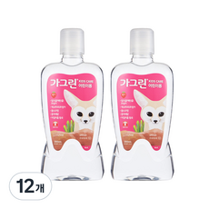 가그린 어린이용 구강세정제 딸기향 이미지 랜덤발송, 12개, 380ml