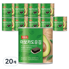 광천김 아보카도유김 캔김, 30g, 20개