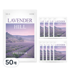 코코도르 퍼퓸 샤쉐 옷장 방향제 S 라벤더 힐, 2.5g, 50개