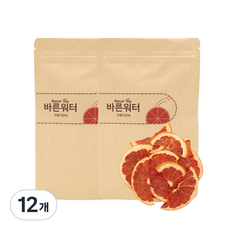 바른워터 건조 자몽차 대용량, 20g, 1개입, 12개