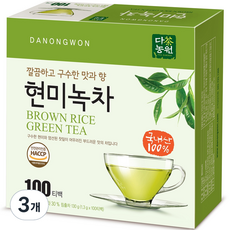 다농원 현미녹차 100티백, 1.3g, 100개입, 3개