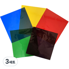 彩色包裝紙 5種組, 23 x 25 厘米, 3套