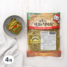 반찬단지 마늘쫑지, 1kg, 4개