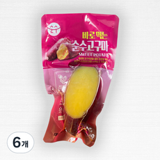 해맑음 바로먹는 순수고구마, 6개, 130g