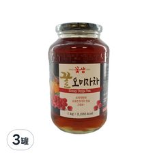 Kotsam 花泉 傳統茶 蜂蜜五味子茶, 超值大容量 家庭適用, 1kg, 3罐