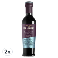 DE NIGRIS 德尼格斯 尊爵藍巴薩米克醋250ml 兩瓶組，義大利原裝進口，口感濃郁滑順, 250ml, 2瓶