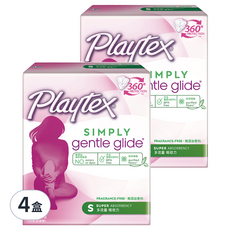 美國 Playtex 導管式衛生棉條 16支 多流量 4盒裝 女性衛生棉條, 4盒