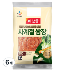 해찬들 사계절쌈장, 300g, 6개