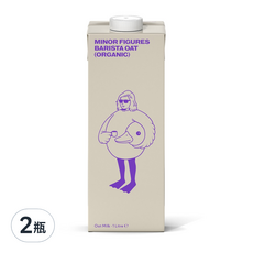 MINOR FIGURES 小人物 濃厚版燕麥奶 咖啡師 1L 2瓶組 有機燕麥奶, 2瓶