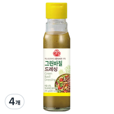 오뚜기 그린바질 드레싱, 215g, 4개