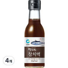 청정원 맛선생 참치액, 250ml, 4개