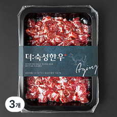 더숙성한우 산지직송 양지 국거리용 (냉장), 250g, 3개