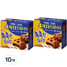 오리온 촉촉한 초코칩, 320g, 10개