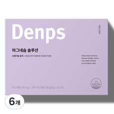 덴프스 마그네슘 솔루션, 100g, 50회분, 6개