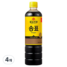 송표 몽고간장, 900ml, 4개