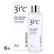 닥터바르고 퍼스트 에디션 히알루론산 수분 토너, 400ml, 6개