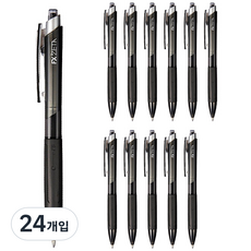 모나미 FX ZETA 펜 0.7mm, 흑색, 24개입