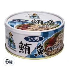 同榮 水煮鮪魚, 煙仔虎風味, 180g, 6罐