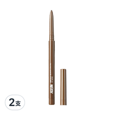 MERZY The First 極細眼線膠筆, 彈性筆頭 滑順好塗 防油防水 持妝持久 氣密設計 筆頭不乾, GS4 BROWN QUARTZ, 2支