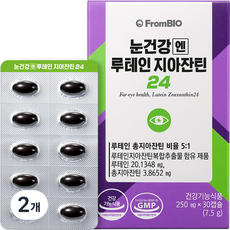 프롬바이오 눈건강엔 루테인 지아잔틴24 7.5g, 30정, 2개