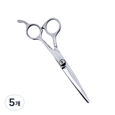 박준뷰티랩 프리미엄 홈케어 헤어 미용가위 16cm, 실버, 5개