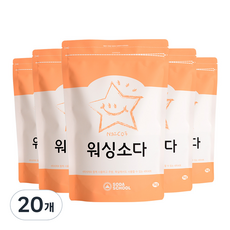 소다스쿨 워싱소다 분말세제, 1kg, 20개