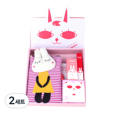recipebox Happy Box孩童用彩妝 6件組, 包款（隨機）+2個兒童面膜包+指甲油亮光珍珠花+唇彩筆+日常防曬氣墊, 2組