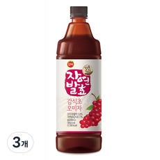 진미식품 진미 3년숙성 자연발효 감식초 오미자 950ml, 3개