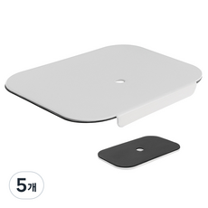 카멜마운트 고중량 모니터암 클램프 홀타입 모니터암 보강판 MPK1, 화이트, 5개