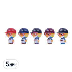 Pororo 淘氣小企鵝 KBO 全明星人偶 5 件組隨機出貨, 5組