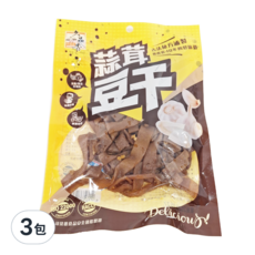 久品香 蒜茸豆干 黃色, 120g, 3包