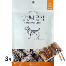 댕댕의품격 강아지 간식 오리목뼈 500g, 3개, 오리고기맛