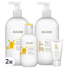 BABE 貝貝實驗室 潔淨呵護禮盒, 親膚溫和, 維生素B5, 金盞花, 蘆薈, 洋甘菊, 2組