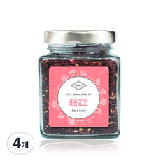 라돌체비타 유리병 티 컬렉션 히비스커스차, 70g, 4개, 1개입