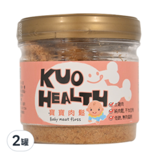 郭老師 寶寶雞肉鬆，土雞肉，純肉鬆，不加豆粉，低鈉，無防腐劑, 120g, 2罐